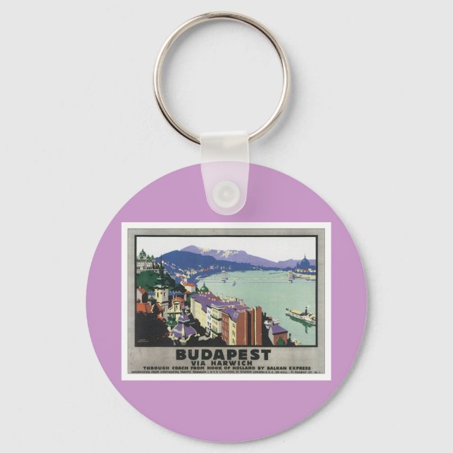 Llavero Budapest Vintage Hungría (Anverso)