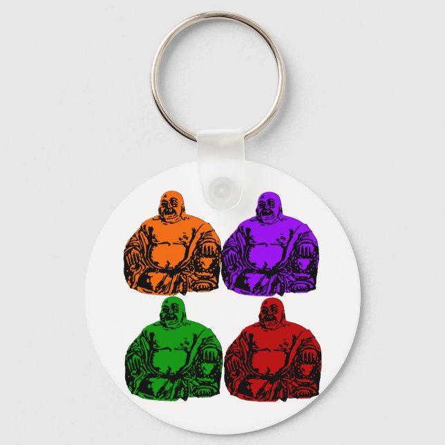 Llavero buddha - arte pop (Anverso)