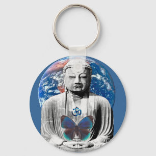Llavero Buddha Awaits Keychain