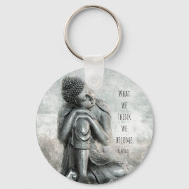 Llavero Buddha de plata pacífica con cotización