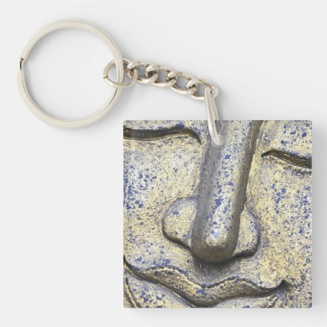 Llavero Buddha Face Zen Harmony Buddhahood Keychain (Frente)