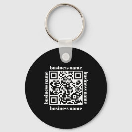 Llavero budget minimalist QR Code Business Keychain