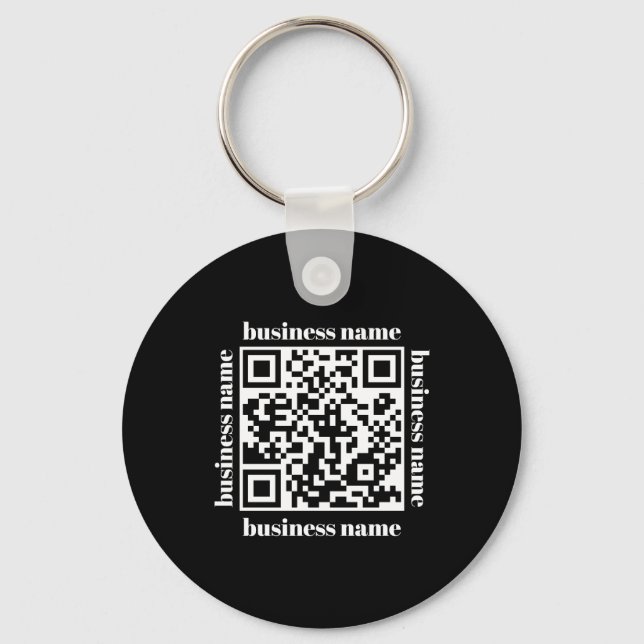 Llavero budget minimalist QR Code Business Keychain (Anverso)