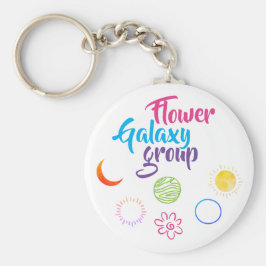 Llavero Buen diseño del grupo de galaxias de flores