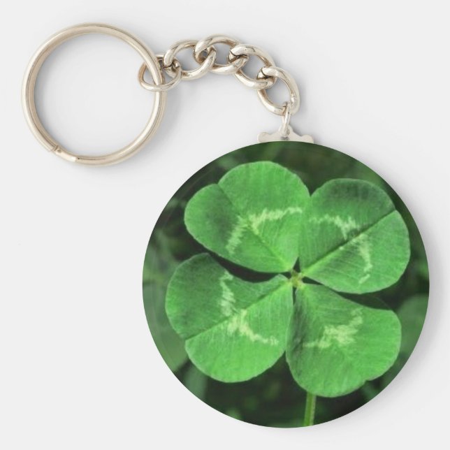 Llavero Buena Suerte Cuatro Atracciones De Hojas (Frente)