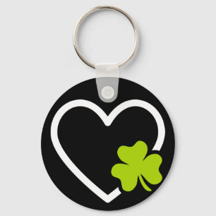 Llavero Buena suerte Lucky Charm Symbol Clover Heart