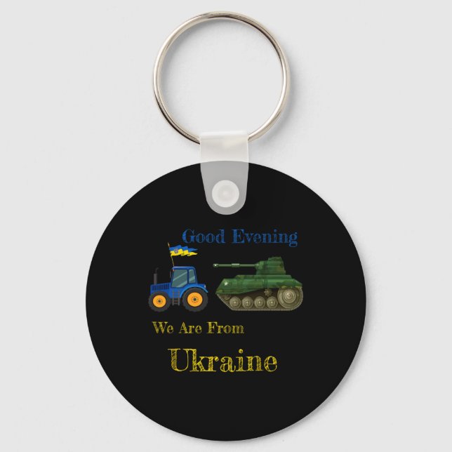 Llavero Buenas Noches Somos De Ucrania - Tractor Pulling (Anverso)