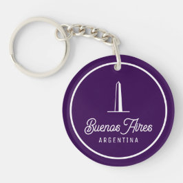Llavero Buenos Aires Argentina elegante minimalista