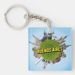 Llavero Buenos Aires pequeño planeta pequeño punto de refe
