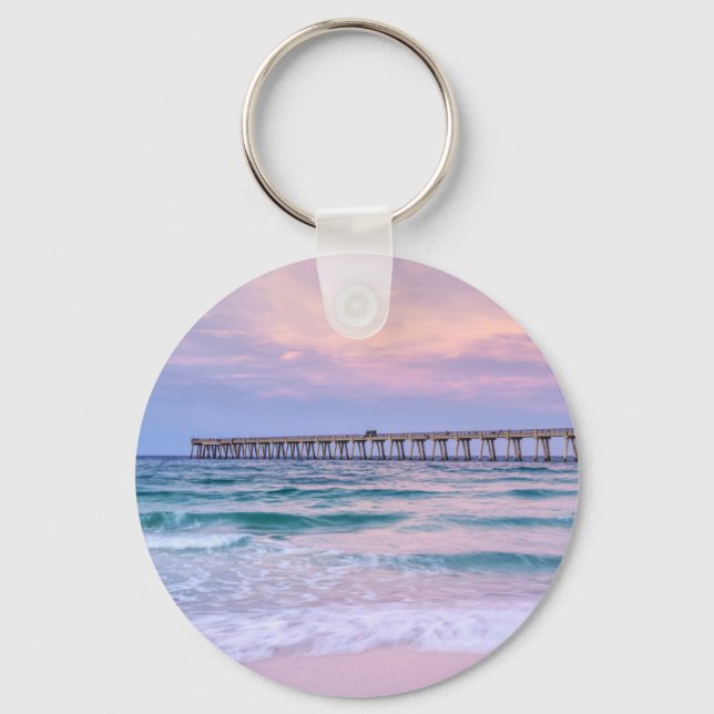 Llavero Buenos días Navarre Beach Pier (Anverso)