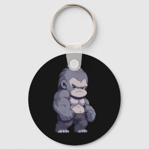 Llavero Buff Alpha Silverback Gorilla Ape Diseño Bote Go