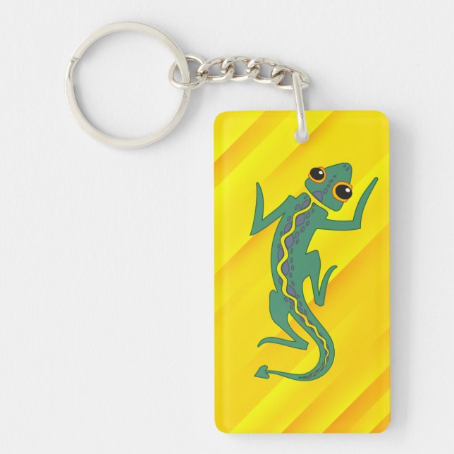 Llavero Buggi Green Lizard Artistic Clipart-27847 (Frente)