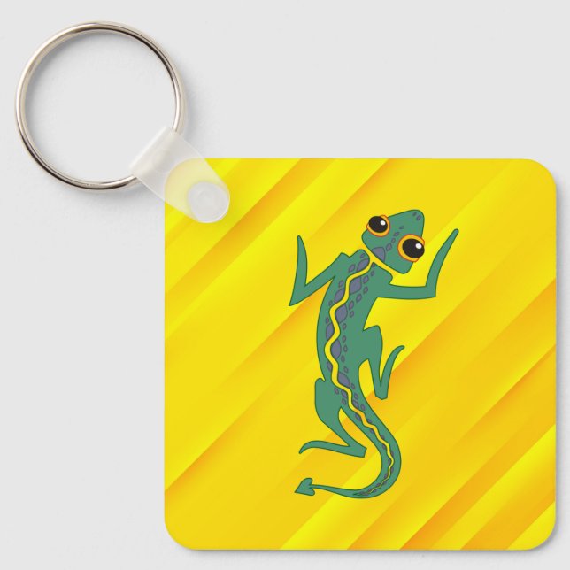 Llavero Buggi Green Lizard Artistic Clipart-27847 (Anverso)