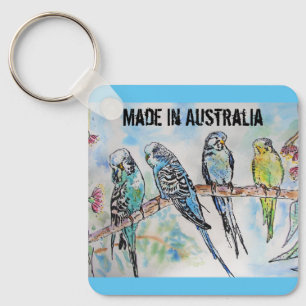 Llavero Bugie Watercolor Bird Cuesta Hecho En Australia