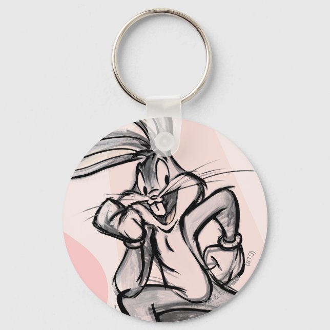 Llavero BUGS BUNNY™ Pensador ligero rosa (Anverso)