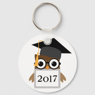 Llavero Búho Adorable con Clases Clase de Graduación
