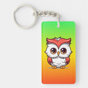 Llavero Búho de dibujos animados de estilo Kawaii hermoso