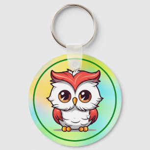 Llavero Búho de dibujos animados de estilo Kawaii hermoso