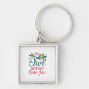 Llavero Búho de regalo de pareja siempre te ama
