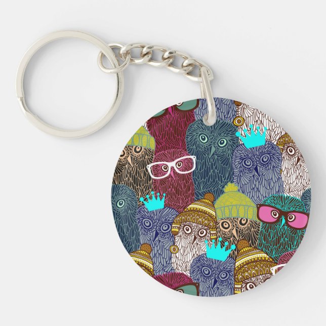 Llavero Búho en la corona (Frente)