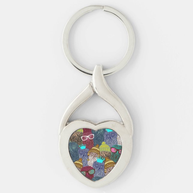 Llavero Búho en la corona (Anverso)