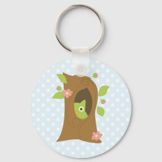 Llavero Búho en un árbol