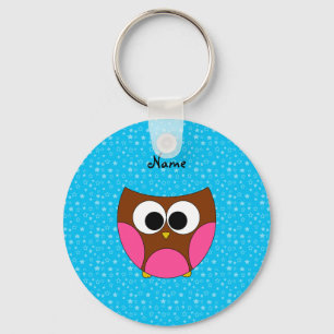 Llavero Búho lindo conocido personalizado
