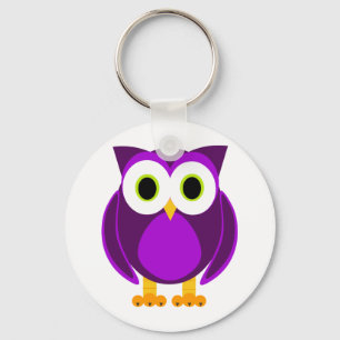 Llavero Búho morado
