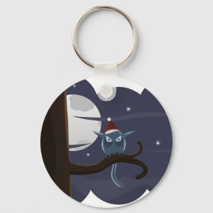 Llavero búho navidad temible