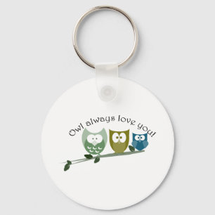 Llavero ¡Búho siempre te ama! Ovejas ricas