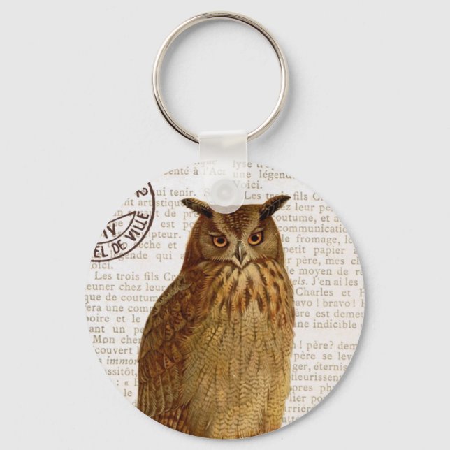Llavero Búho vintage...Keychain (Anverso)