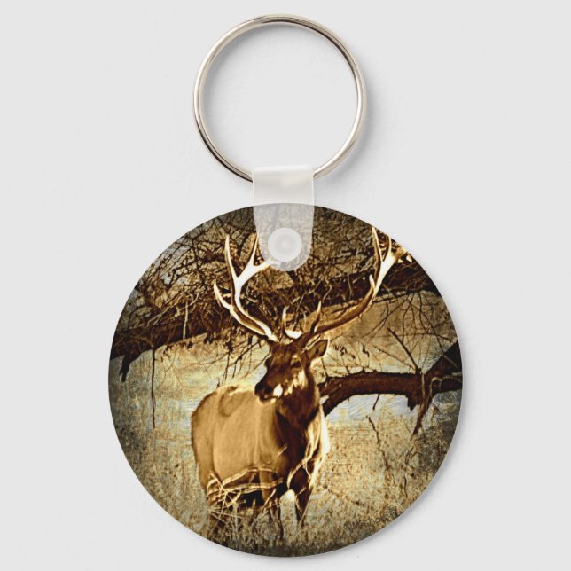 Llavero Bull Elk (Anverso)
