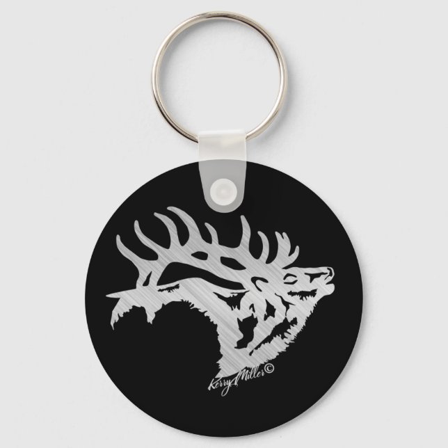 Llavero Bull Elk Keychain (Anverso)
