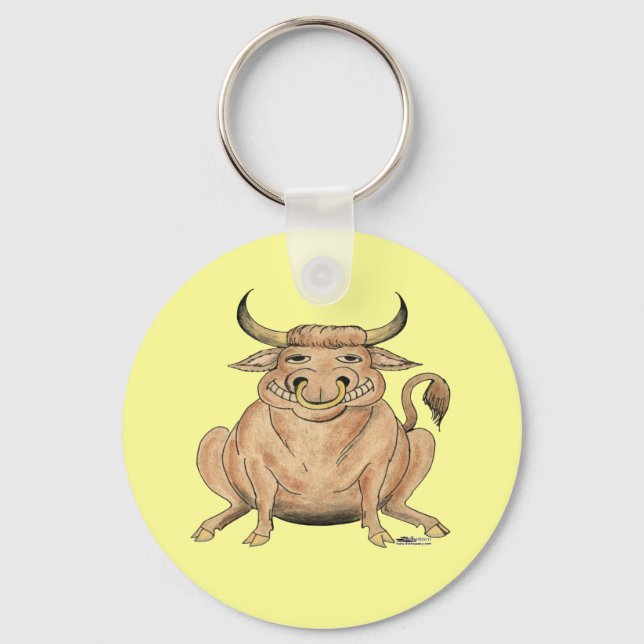 Llavero Bull feliz (Anverso)