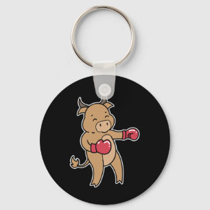 Llavero Bull hace boxeo