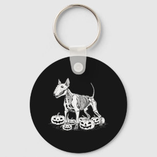 Llavero Bull Terrier Skeleton Birthday Halloween Halloween
