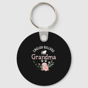 Llavero Bulldog Abuela Regalos A Mujeres Perro Cute Cherne