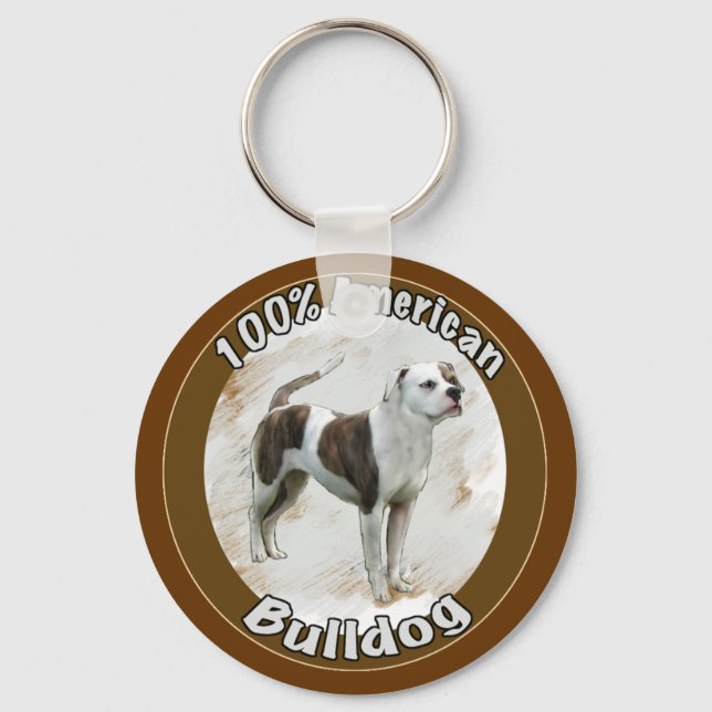 Llavero bulldog americano (Anverso)