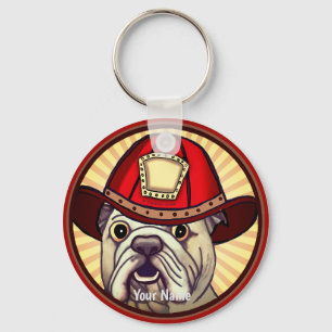 Llavero Bulldog Bombero
