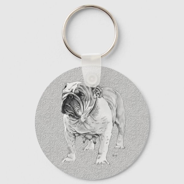 Llavero Bulldog británico (Anverso)