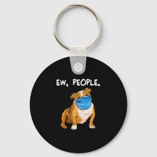 Llavero Bulldog con máscara