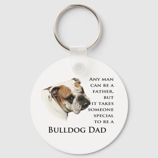 Llavero Bulldog Dad Keychain (Anverso)