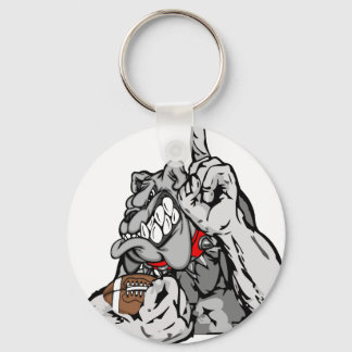 Llavero bulldog de fútbol