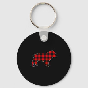 Llavero Bulldog de relleno de búfalo