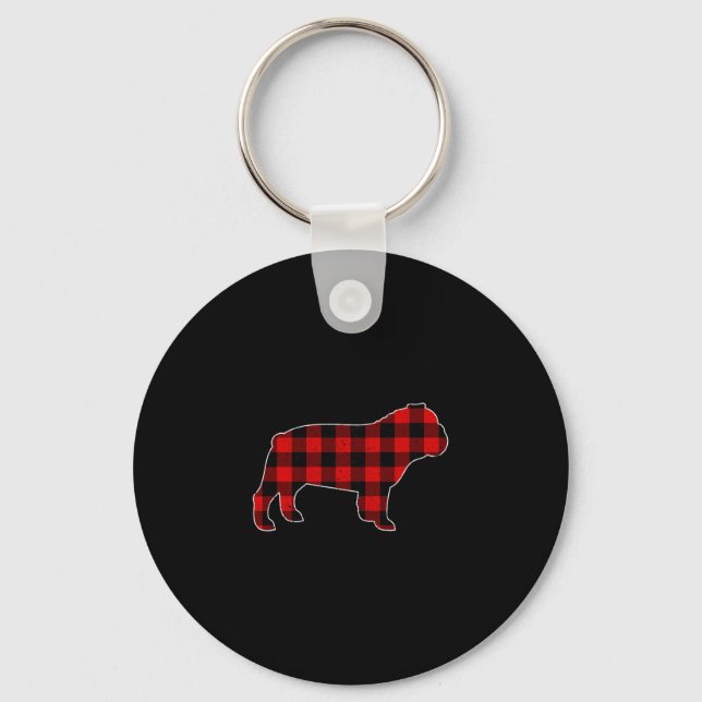 Llavero Bulldog de relleno de búfalo (Anverso)