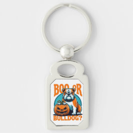 Llavero Bulldog en Pop Art Estila Halloween