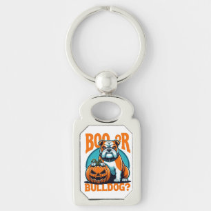 Llavero Bulldog en Pop Art Estila Halloween