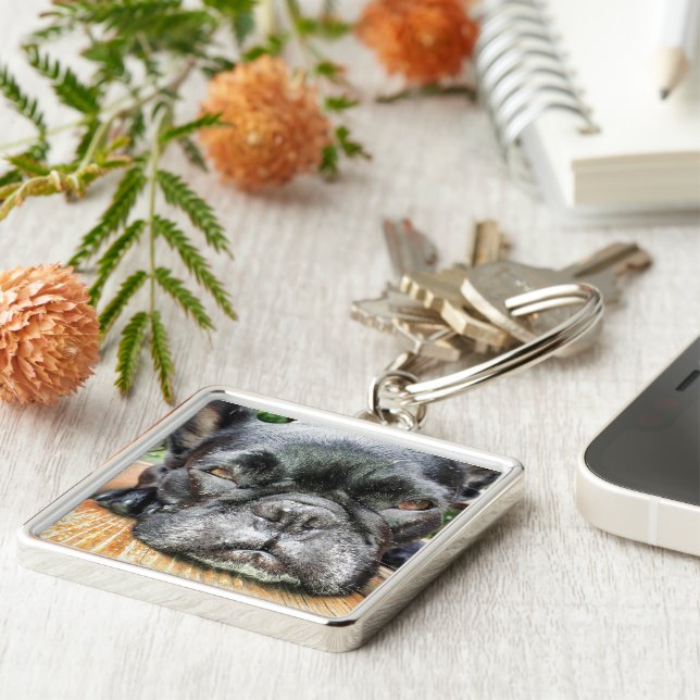 Llavero Bulldog francés (Lado)