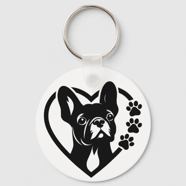 Llavero Bulldog Francés (Anverso)