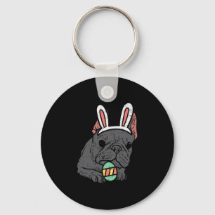 Llavero Bulldog francés Bunny Cute Frenchie Perro Hombres